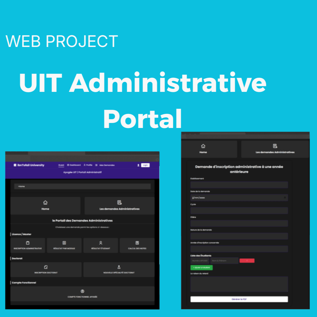 Digital academic management system for universities built with Laravel MySQL by Youssef Fakhi